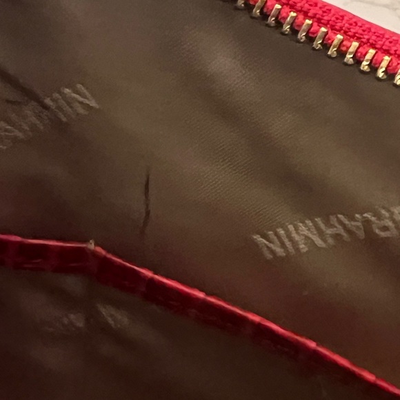 Brahmin‎ Fuchsia Crocodile-Embossed Shoulder Bag|Good Condition - Picture 15 of 16